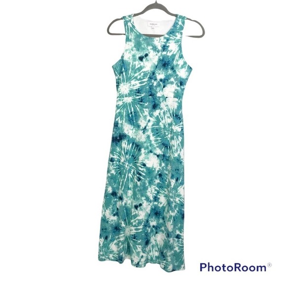 Gilli Dresses & Skirts - Gilli tie dye sleeveless splatter print midi dress size S NWT